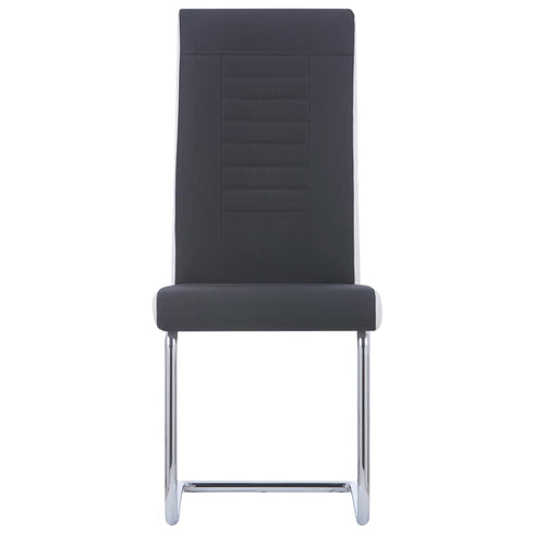 Swen Studio -  Cantilever Dining Chairs 6 pcs Black Fabric